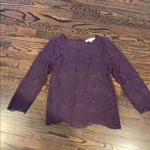 Loft lace top
